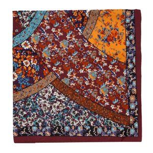 Zara Patchwork Check Large Square Scarf
